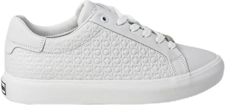 Calvin Klein Sneakers Vulc Lace Up Emboss Mono in wit