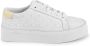 Calvin Klein Witte Monogram Platform Sneakers - Thumbnail 1