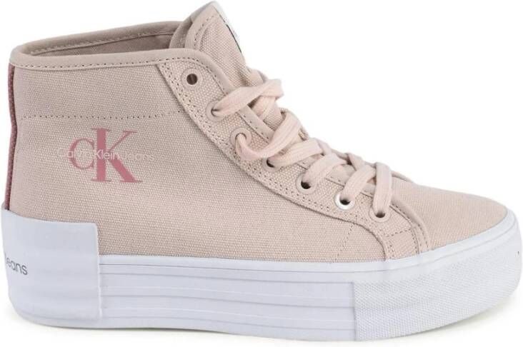 Calvin Klein Witte Platform Sneaker Casual Stijl