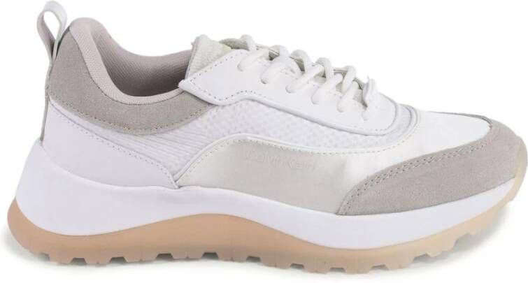 Calvin Klein Witte stijlvolle sneakers voor vrouwen White Dames