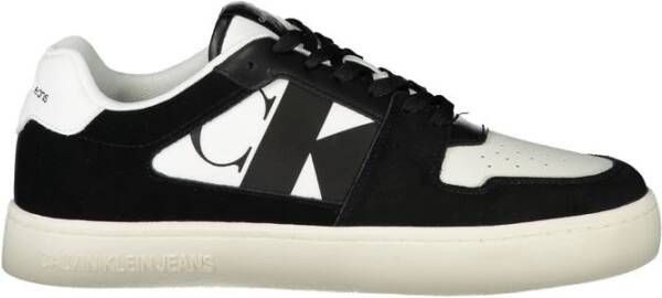 Calvin Klein Sportieve witte sneakers met zwarte details