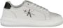 Calvin Klein Witte Polyester Sneaker met Contrasterende Details White Dames - Thumbnail 1