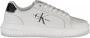 Calvin Klein Witte Polyester Sneaker met Contrasterende Details White Dames - Thumbnail 1
