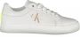 Calvin Klein Jeans Sneakers van leer met labeldetails model 'FLUO CONT' - Thumbnail 1