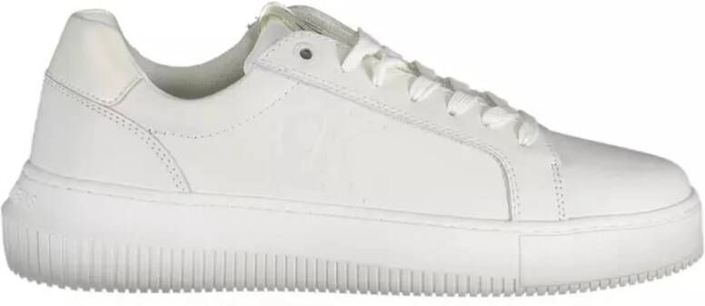 Calvin Klein Witte Polyester Sneaker voor Dames Wit Dames