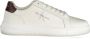 Calvin Klein Witte polyester sneakers met veters print contrastdetails logo White Heren - Thumbnail 10
