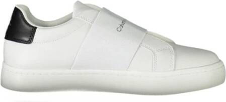 Calvin Klein Witte Slip-On Sneaker met Elastische Details