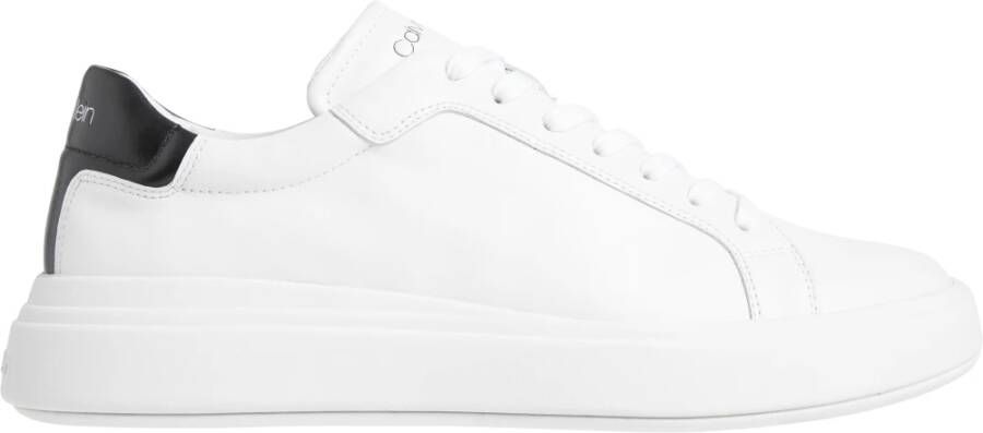CK Calvin Klein Sneakers van leer met contrastgarnering model 'LACE UP' - Foto 3