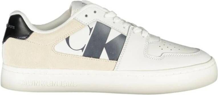 Calvin Klein Witte Sneakers met Contrastdetails White Dames