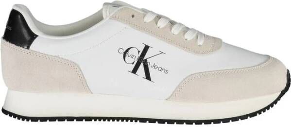 Calvin Klein Jeans Witte Sneakers met Gerecycled Polyester en Suède White Heren - Foto 6
