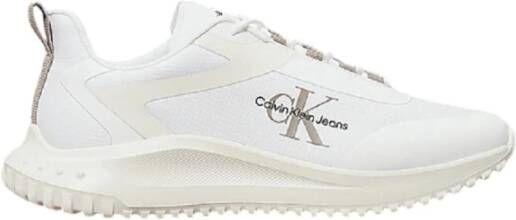 Calvin Klein Witte Sneakers Polyester Ripstop Lichtgewicht EVA White Heren