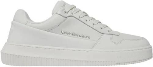 Calvin Klein Jeans Sneakers van leer met reliëflogo model 'CHUNKY CUPSOLE'