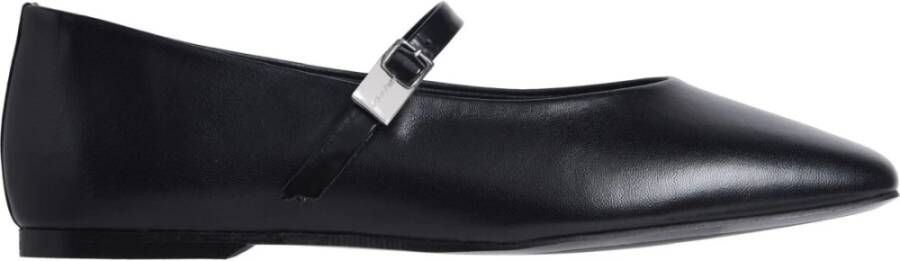 Calvin Klein Zwarte Ballerina`s met Gesp