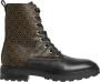 Calvin Klein Boots & laarzen Cleat Biker Boot Mono Mix in bruin - Thumbnail 1