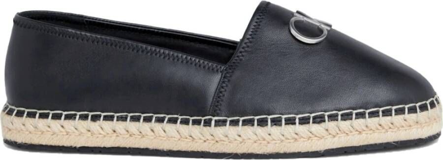 Calvin Klein Zwarte Espadrille Re-Lock Damesschoenen Black Dames