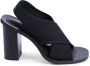Calvin Klein Zwarte Gebreide Slingback Sandaal - Thumbnail 1
