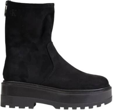 Calvin Klein Zwarte gerecyclede polyester dameslaars Black Dames