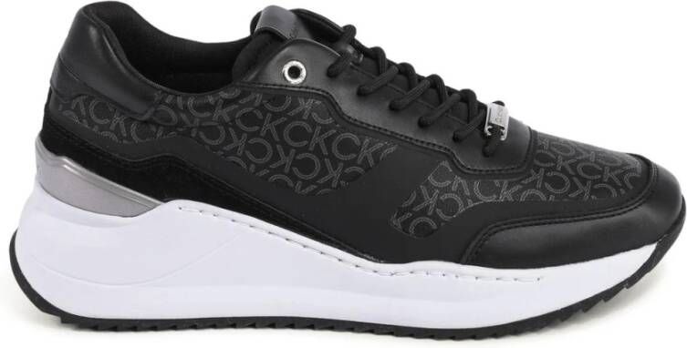 Calvin Klein Zwarte Katoenen Sneakers