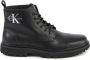Calvin Klein Jeans Boots met labelprints model 'LUG MID LACEUP BOOT' - Thumbnail 1