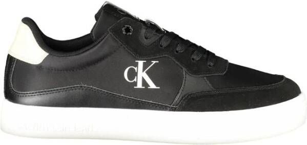 Calvin Klein Zwarte Leren Heren Sneaker