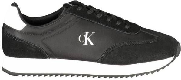 Calvin Klein Zwarte leren heren sneaker
