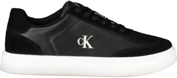 Calvin Klein Zwarte Leren Heren Sneaker