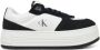 Calvin Klein Zwarte Leren Plateau Sneakers - Thumbnail 1