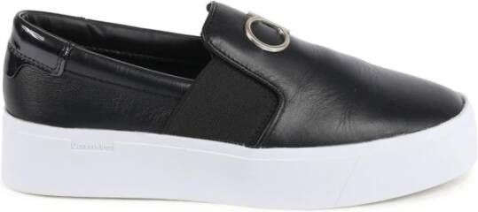 Calvin Klein Platform Slip-On Sneakers met Hardware Black Dames