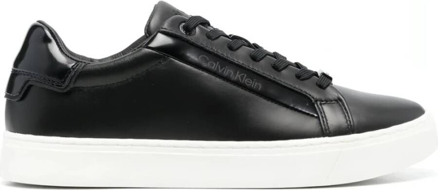 Calvin Klein Plateausneakers LOGO CUPSOLE LACE UP met veel logo-opschriften