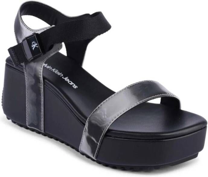 Calvin Klein Zwarte Plateau Sleehakken