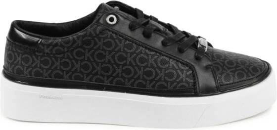 Calvin Klein Zwarte Polyester Blend Sneakers