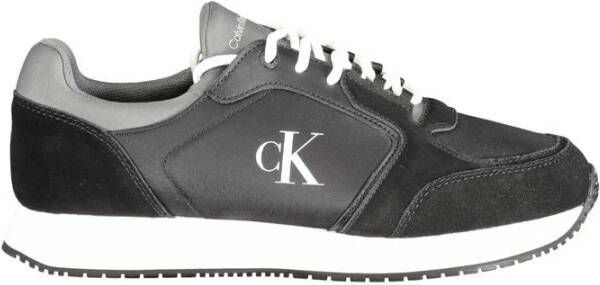 Calvin Klein Sportieve Zwarte Sneakers met Contrastdetails Black Heren
