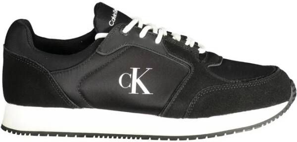 Calvin Klein Zwarte Polyester Sneaker Black Heren