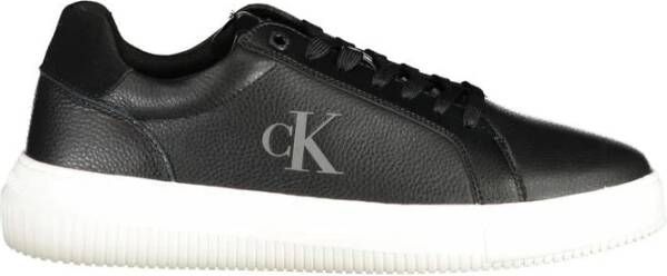 Calvin Klein Zwarte Polyester Sneaker Black Heren
