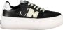 Calvin Klein Zwarte Polyester Sneaker met Contrastdetails - Thumbnail 4