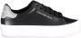 Calvin Klein Zwarte Polyester Sneaker met Contrasterende Details Black - Thumbnail 1
