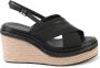 Calvin Klein Zwarte Sleehak Espadrilles Sandalen - Thumbnail 1