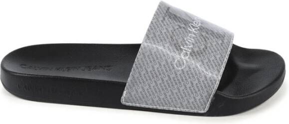 Calvin Klein Zwarte Slide Sandalen voor Vrouwen
