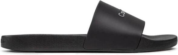 Calvin Klein Zwarte Slippers Stijlvol Comfortabel Trendy