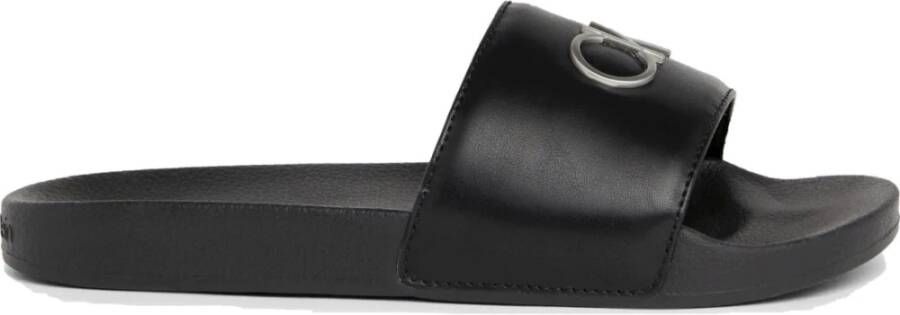 Calvin Klein Zwarte Slippers voor Vrouwen Black Dames