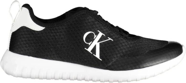 Calvin Klein Sportschoen met veters en contrasterende details Zwart Heren