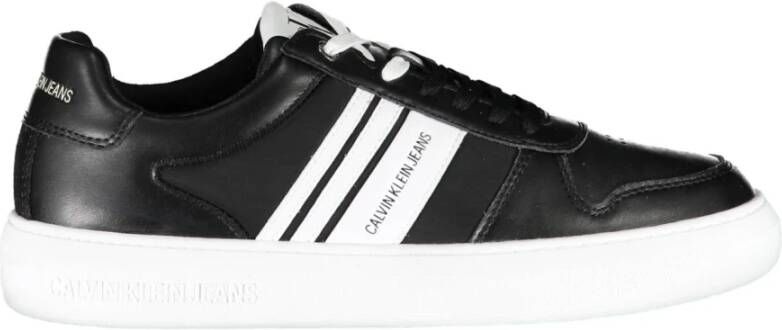 Calvin Klein Zwarte sportieve vetersneaker voor heren