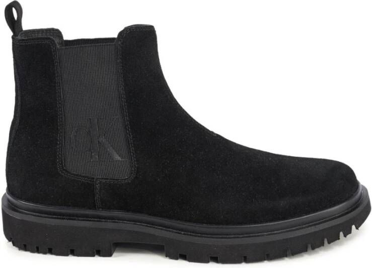 Calvin Klein Zwarte Suède Chelsea Boots