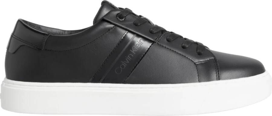 Calvin Klein Zwarte Veterschoenen Black Heren