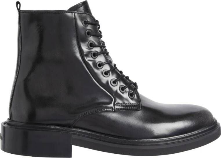 Calvin Klein Zwarte Veterschoenen Black Heren