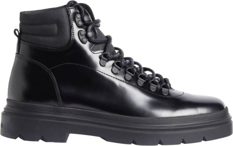 Calvin Klein Zwarte Veterschoenen Black Heren