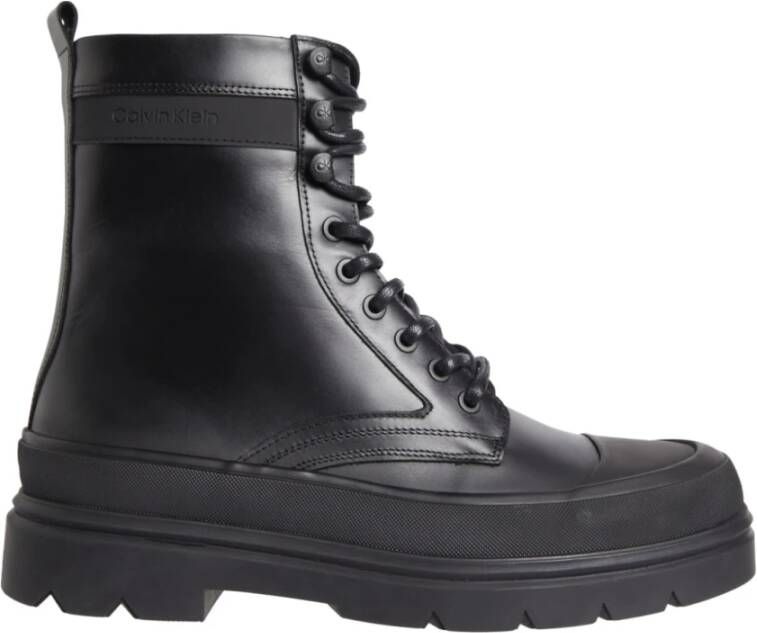 Calvin Klein Zwarte Veterschoenen Black Heren