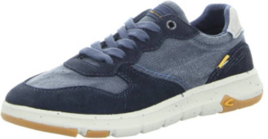 Camel active Sneakers in gewassen canvas look casual schoen lage schoen veterschoen