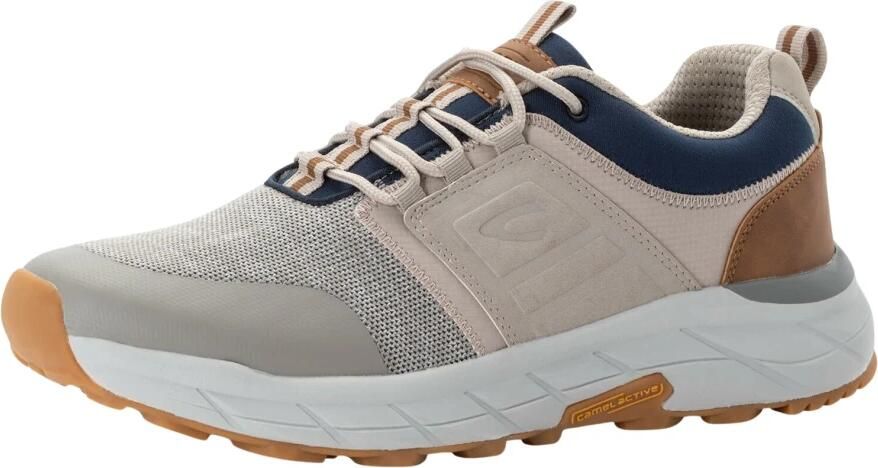 Camel Active Sportieve sneaker met leren details Maat menswear-41 Grijs - Foto 2