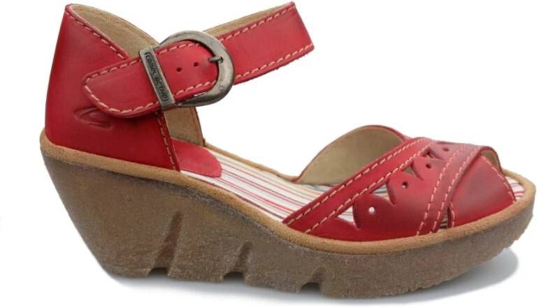 camel active Comfortabele Oasis Damessandaal Red Dames